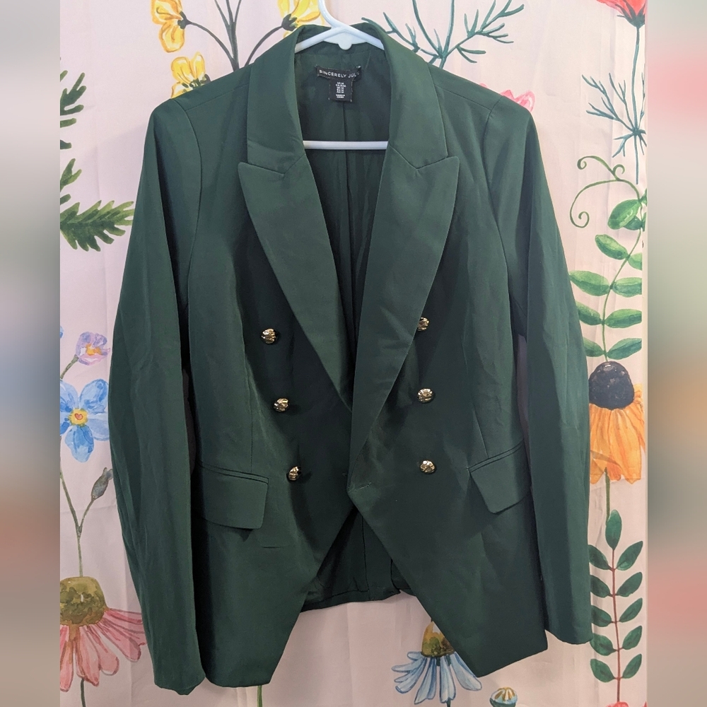 Sincerely Jules dark green blazer/ jacket